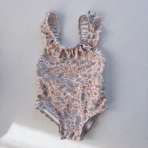 Rylee + Cru Swim Arielle Blush Floral One Piece Swimsuit